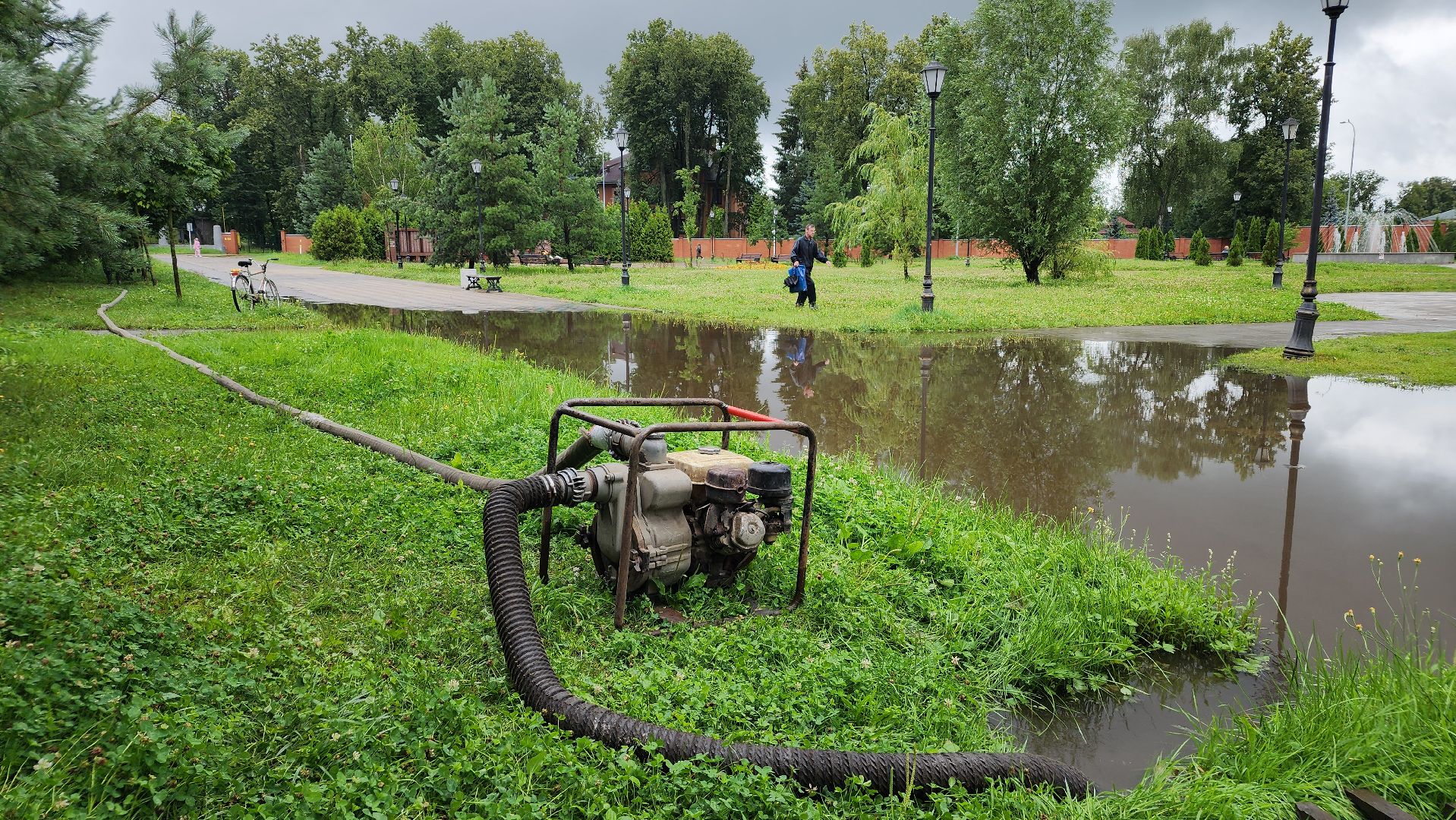 жкх, подтопление дорог, дороги, лосино-петровский,