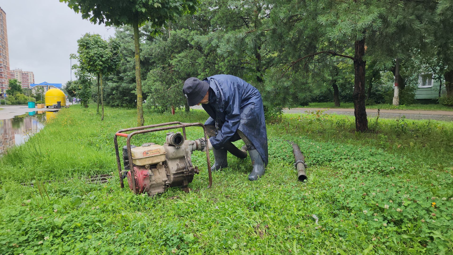 жкх, подтопление дорог, дороги, лосино-петровский,