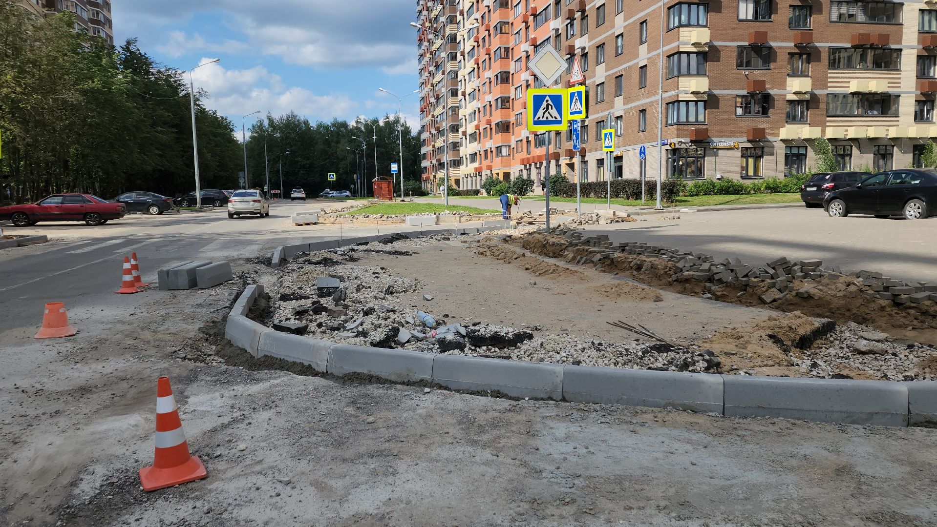 вертикалки, пушкино, новое пушкино,дорожный ремонт, ремонт асфальтового покрытия, бордюры, переход, подрядная организация,программа губернатора мо, президентские проекты,ремонт дороги,