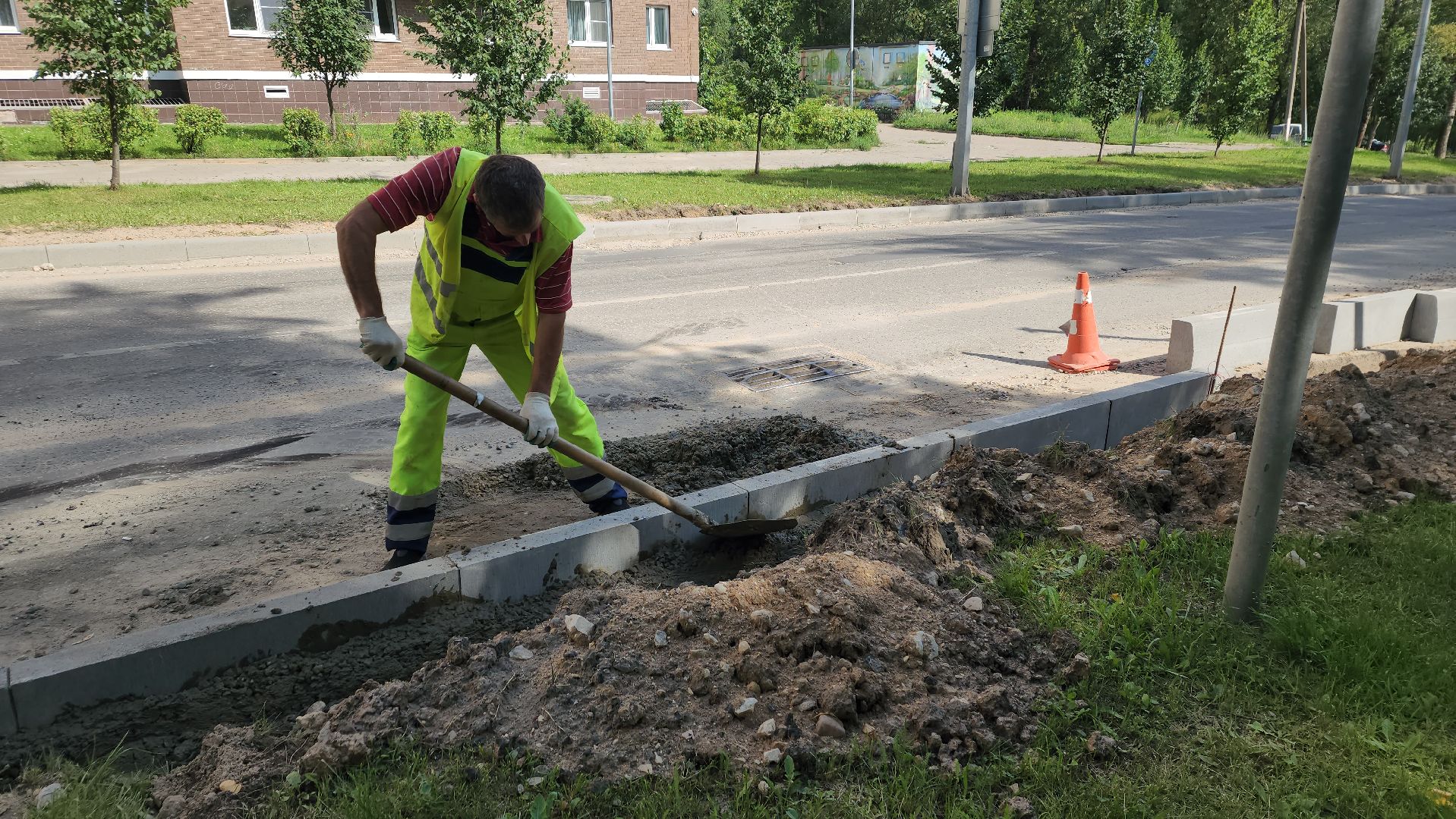 вертикалки, пушкино, новое пушкино,дорожный ремонт, ремонт асфальтового покрытия, бордюры, переход, подрядная организация,программа губернатора мо, президентские проекты,ремонт дороги,