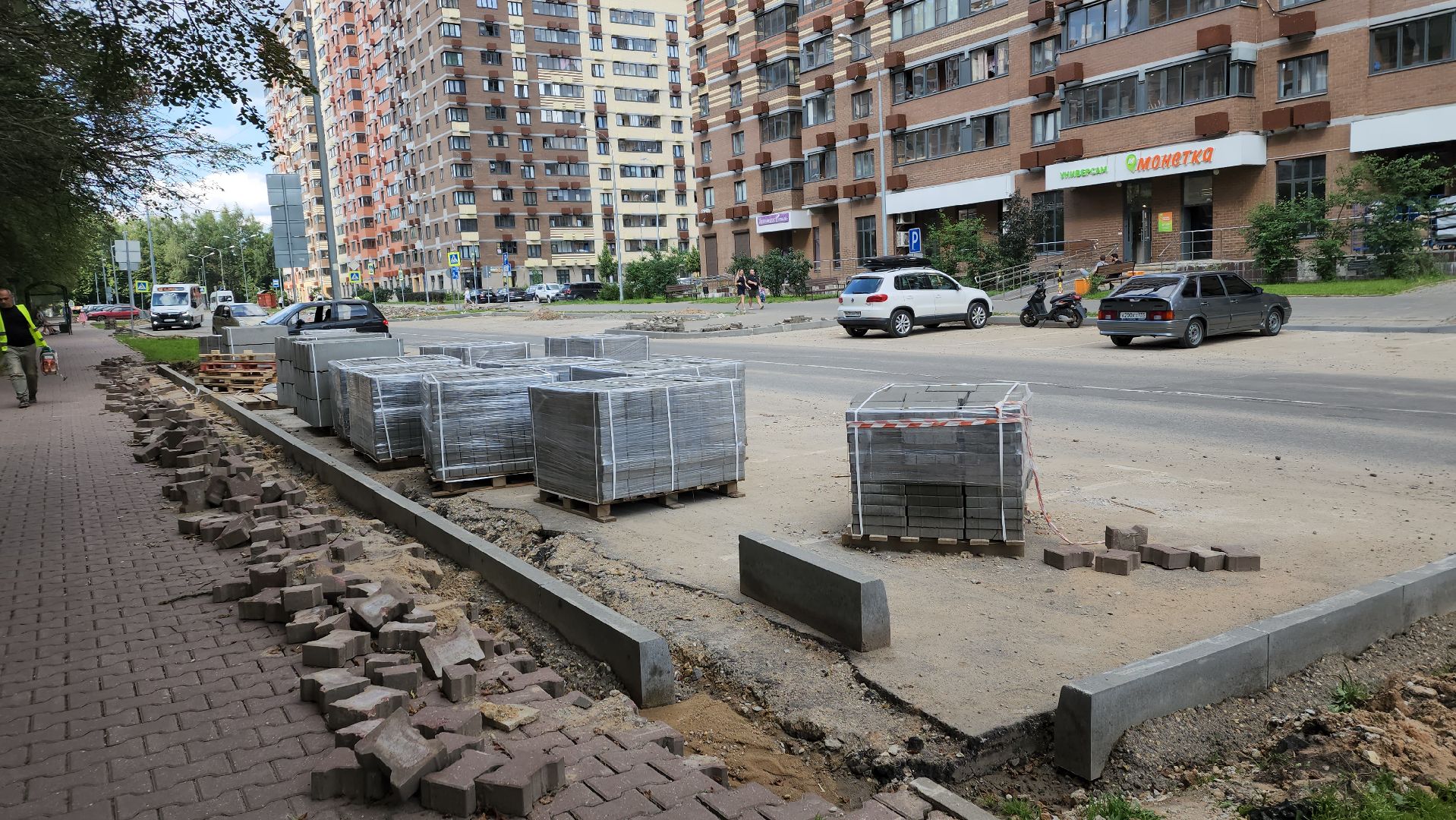 вертикалки, пушкино, новое пушкино,дорожный ремонт, ремонт асфальтового покрытия, бордюры, переход, подрядная организация,программа губернатора мо, президентские проекты,ремонт дороги,