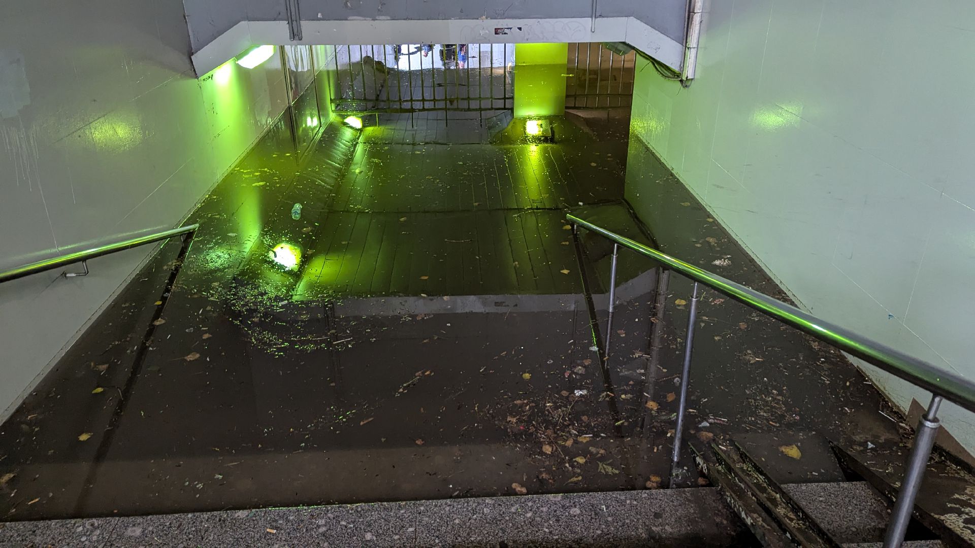 красногорск, мцд павшино, наводнение, чп,подземный пешеходный переход,