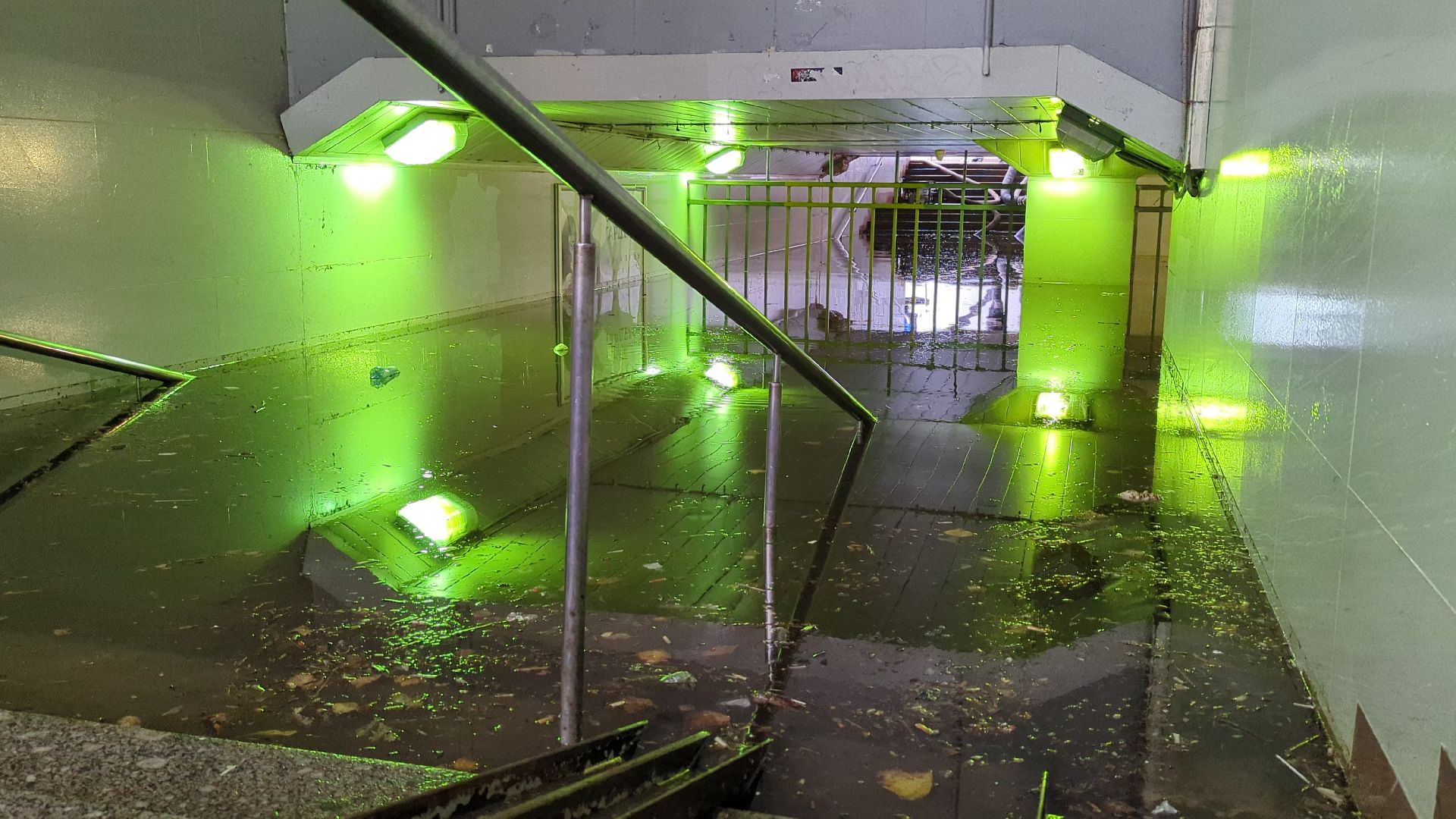 красногорск, мцд павшино, наводнение, чп,подземный пешеходный переход,