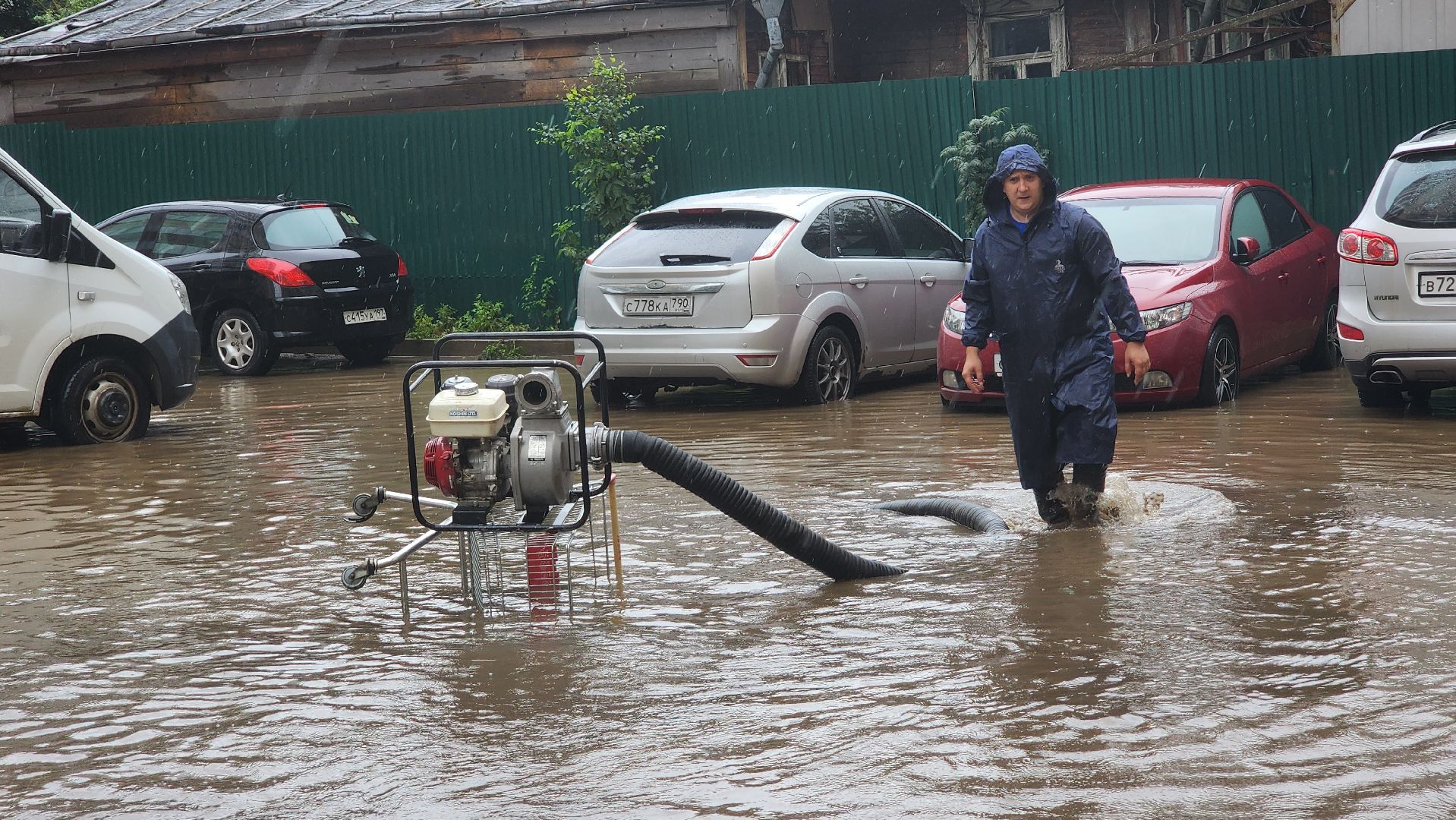 солнечногорск, улица баранова, жкх, ливень,