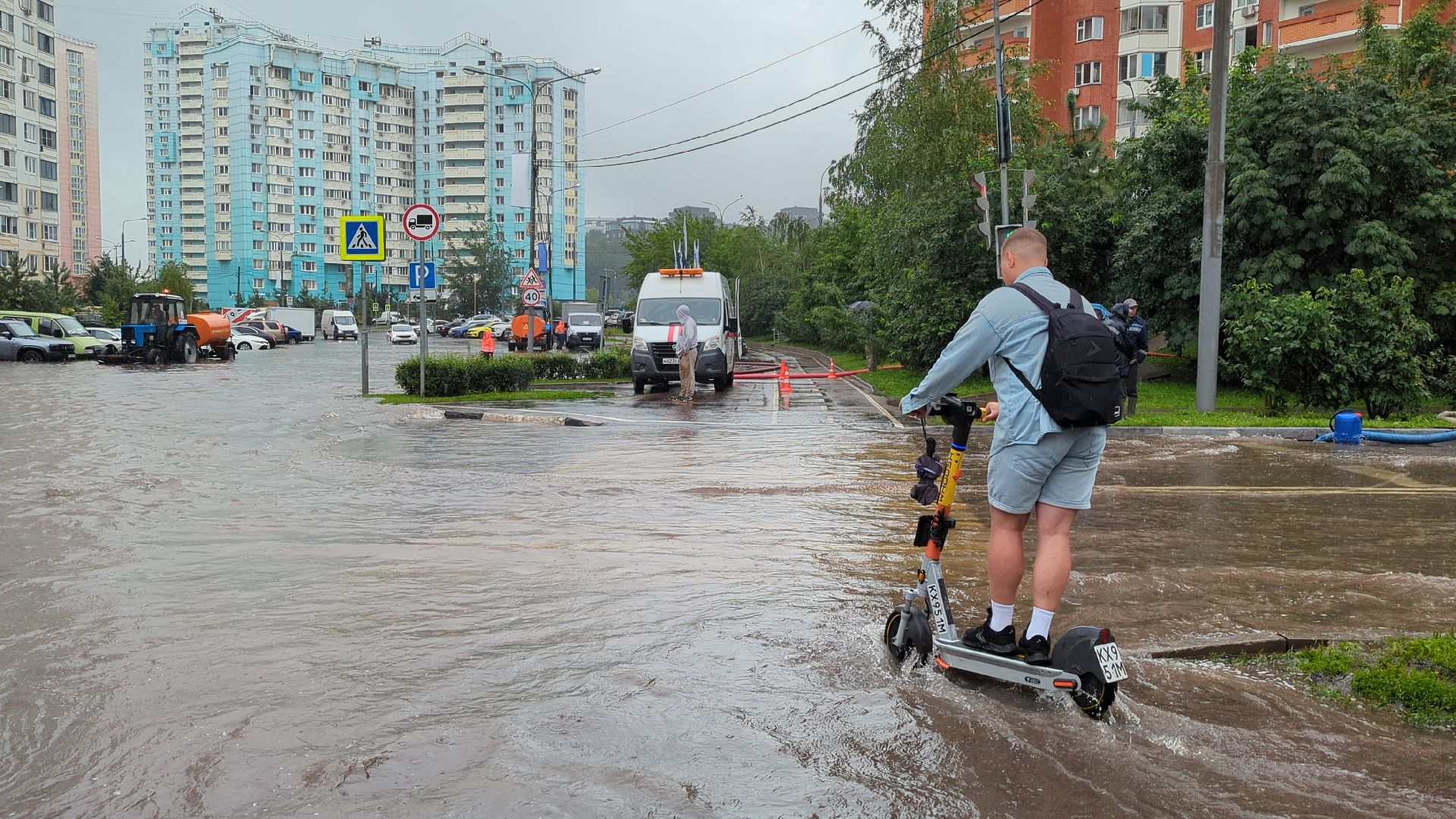 чп, красногорск, наводнение, павшинская пойма,