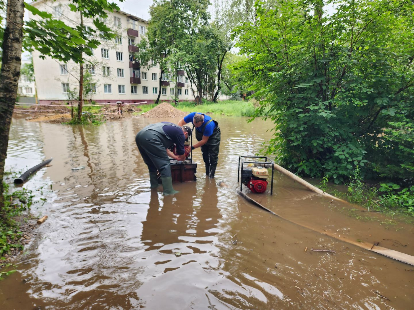 солнечногорск, ливень, авария, жители ,