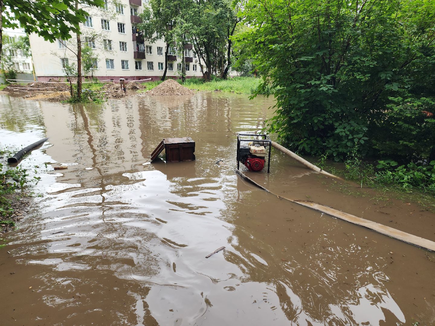 солнечногорск, ливень, авария, жители ,