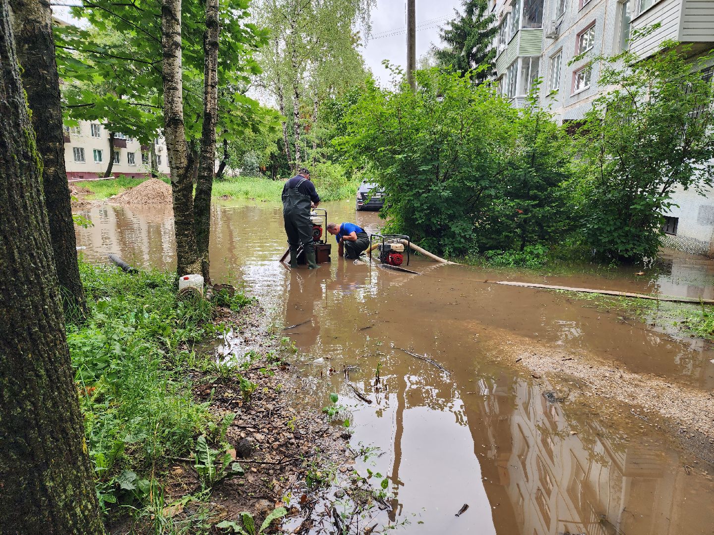 солнечногорск, ливень, авария, жители ,