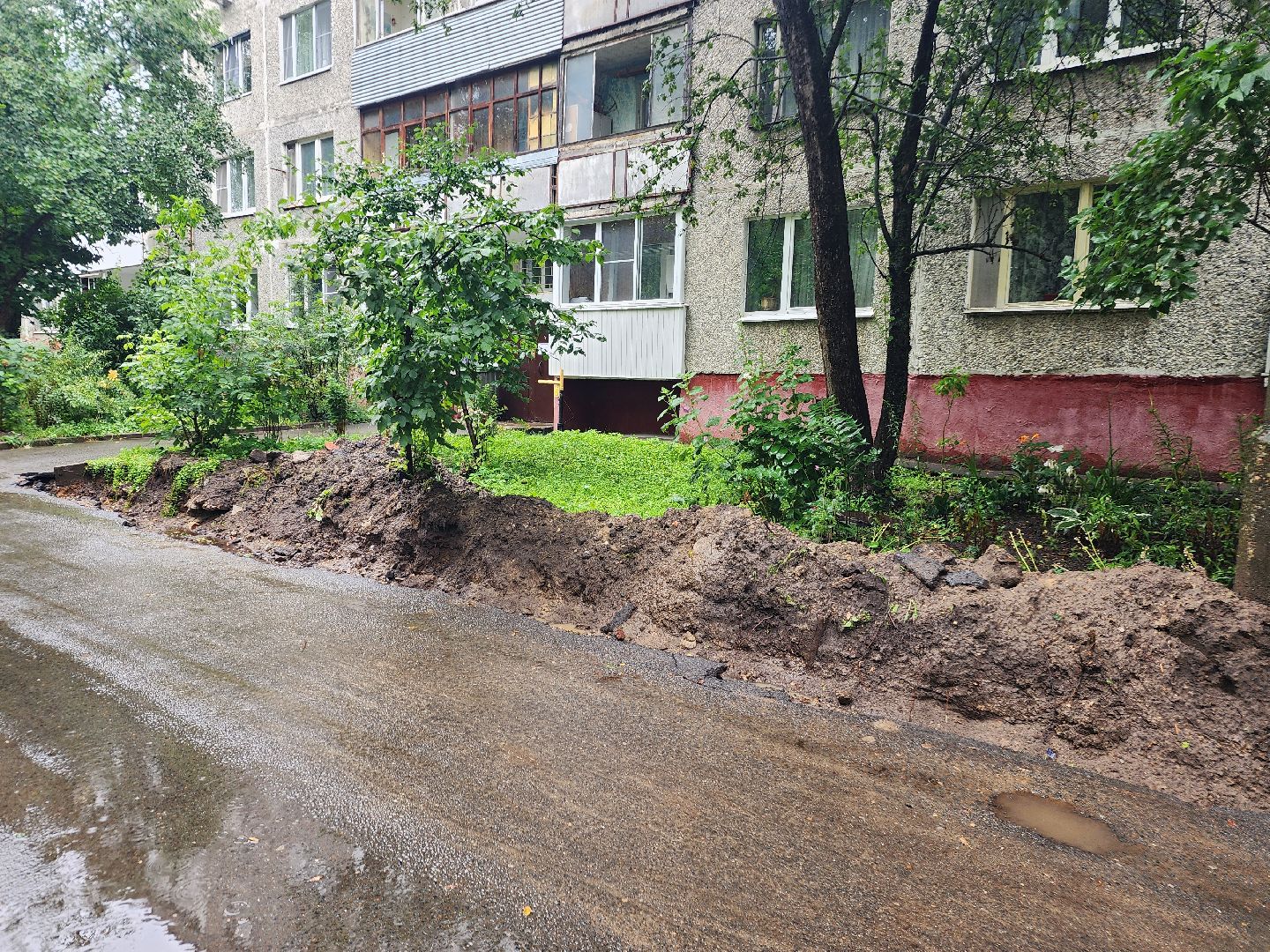 фрязино, укладка бордюров, благоустройство дворов,