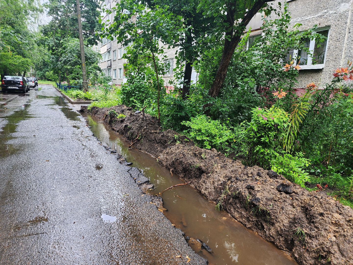 фрязино, укладка бордюров, благоустройство дворов,