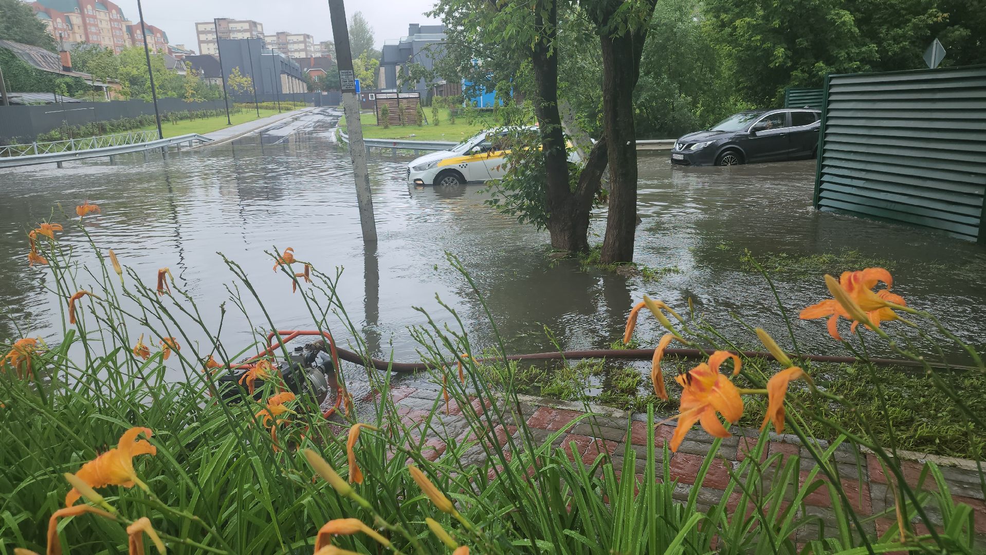 долгопрудный, аномальный ливень, помпа, мбу благоустройство,