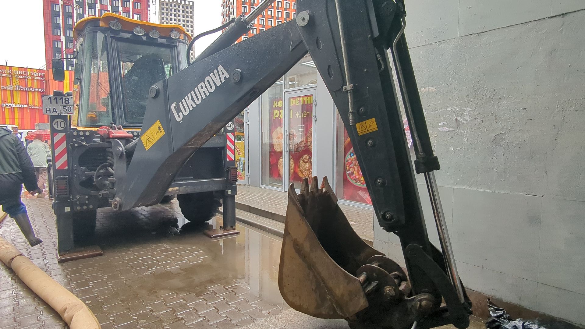 чп, красногорск, павшино, подземный пешеходный переход, мцд павшино, наводнение,