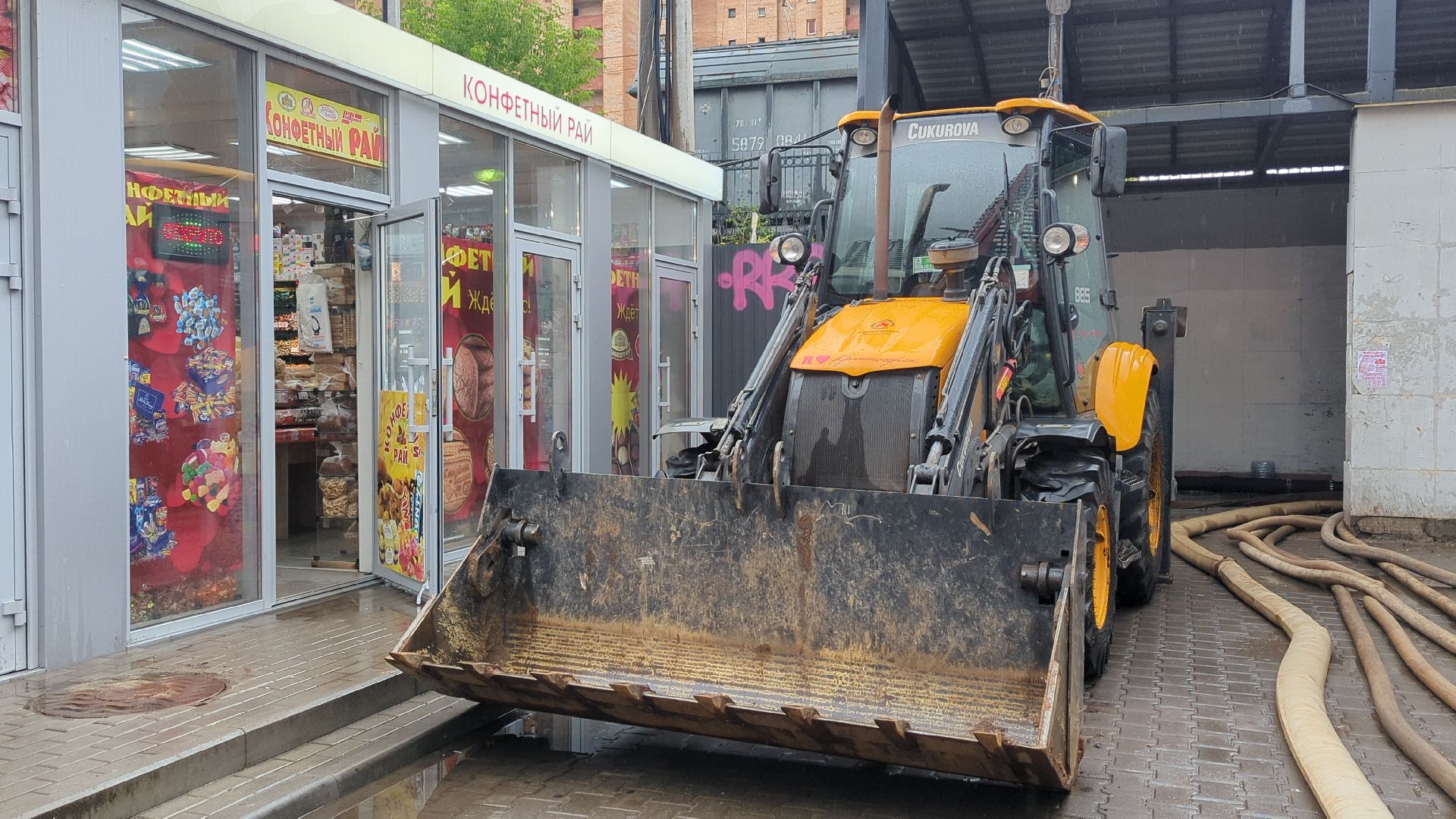 чп, красногорск, павшино, подземный пешеходный переход, мцд павшино, наводнение,