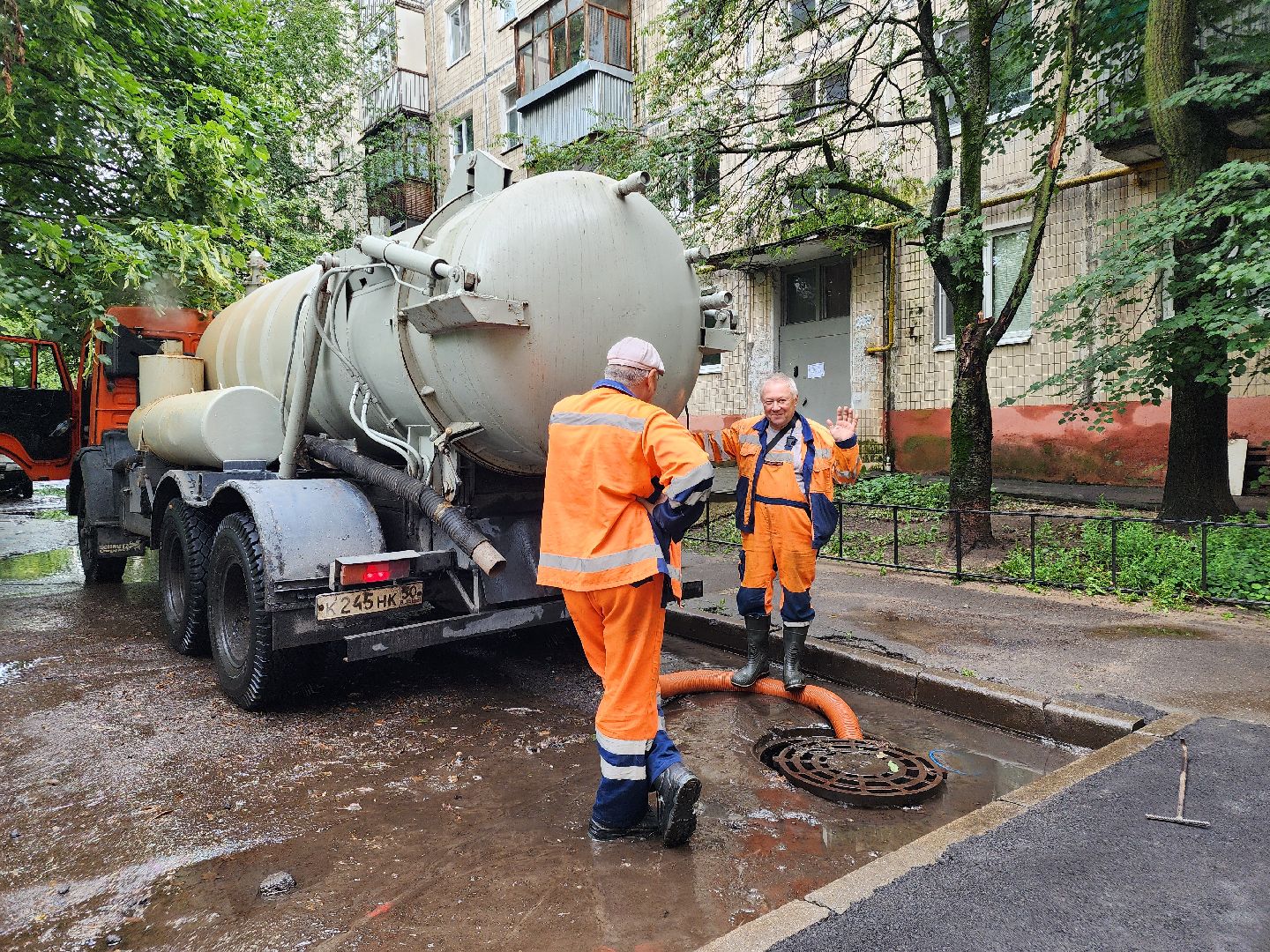 чп, подтопление, подтопление территории, мытищи,