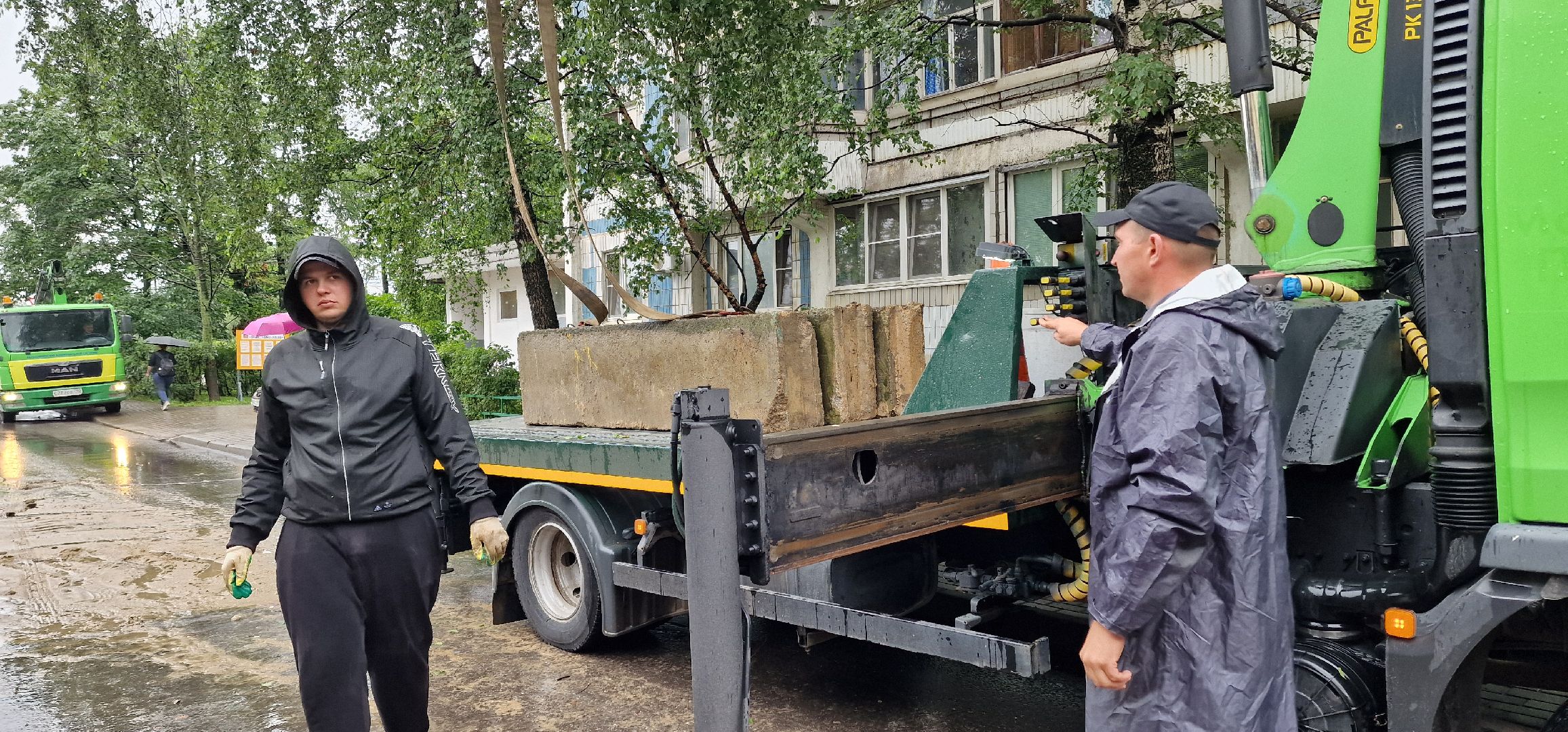 ЧП Балашиха, бетонные плиты у дк кучино,