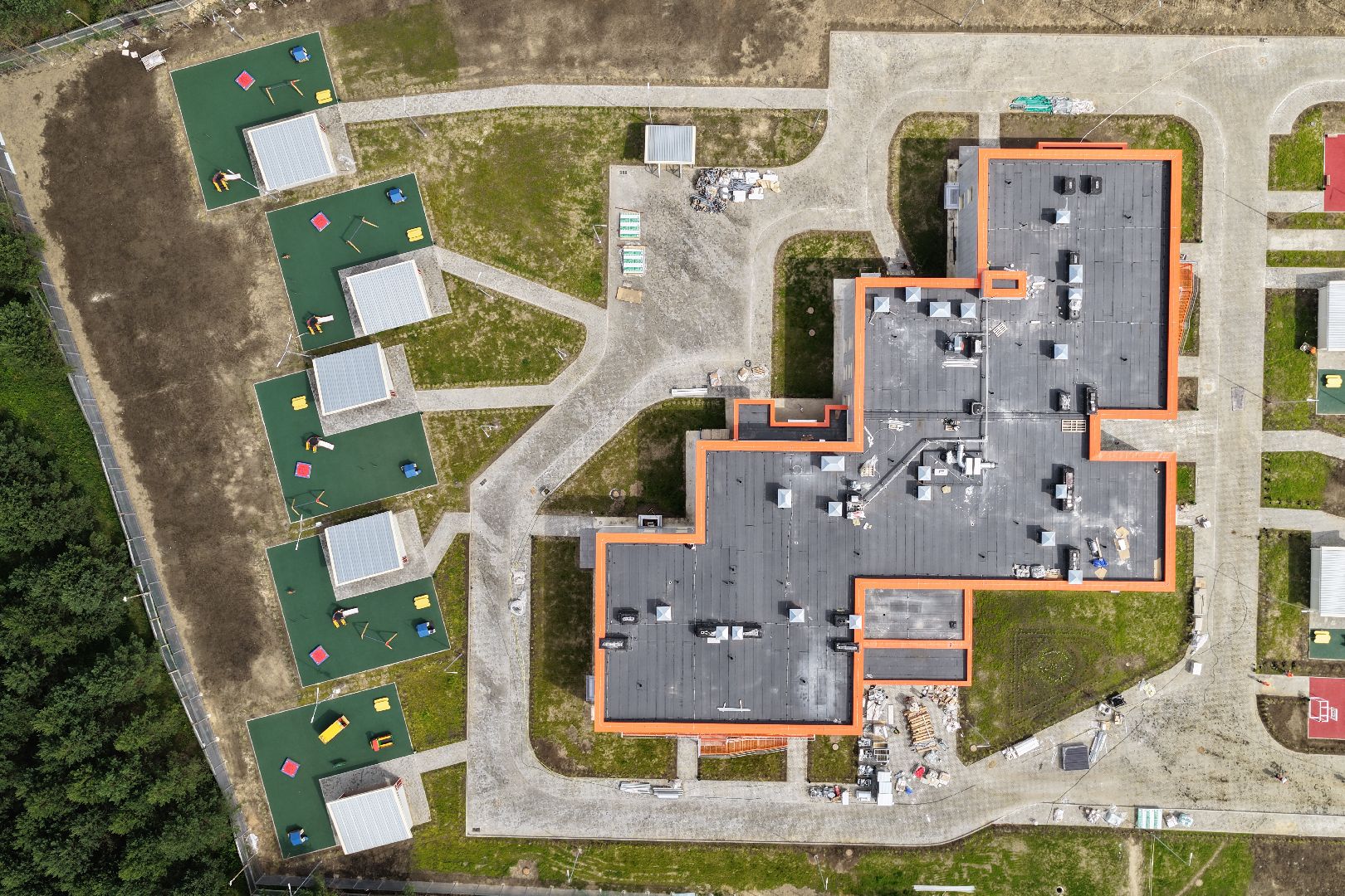 видео с коптера, новый детский сад на улице молодежной, детский сад раменский,