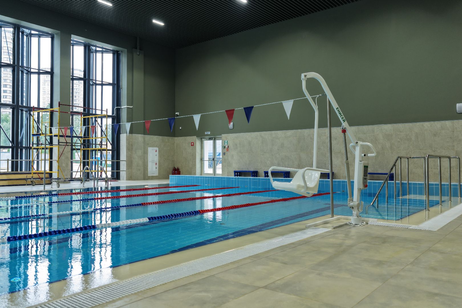 видео с коптера, новый фок в раменском, бадминтонный центр, бассейн в раменском,