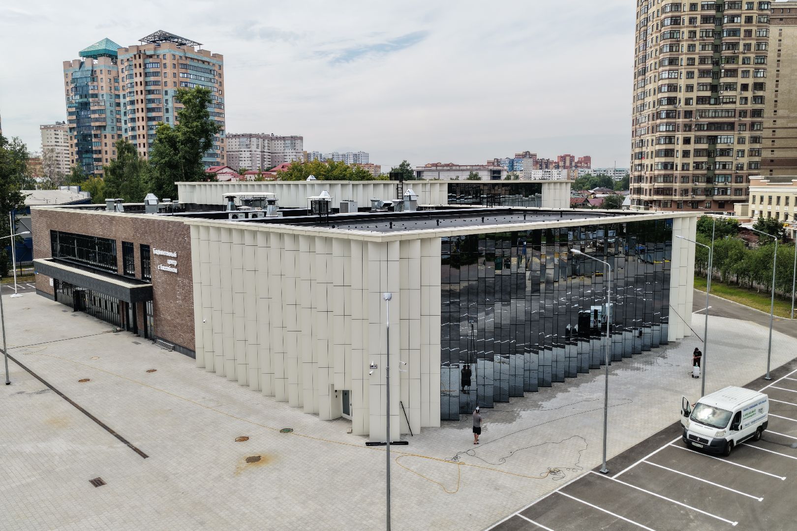 видео с коптера, новый фок в раменском, бадминтонный центр, бассейн в раменском,