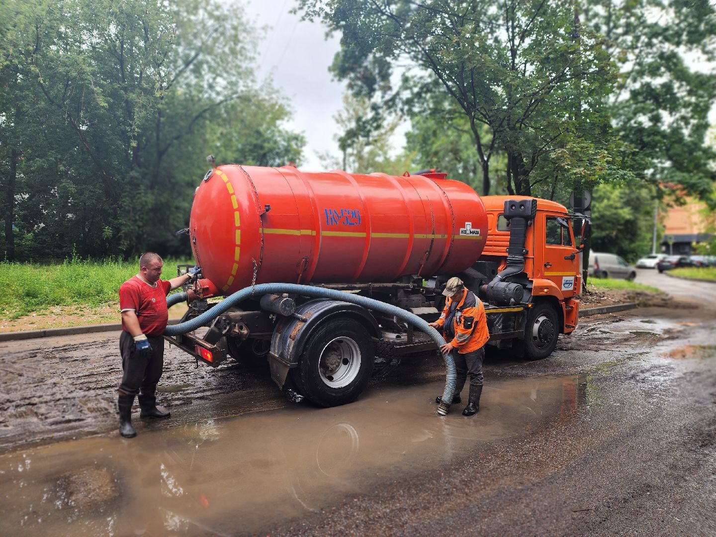 королёв,  устранение затопления, благоустройство , автобытдор, водоканал,