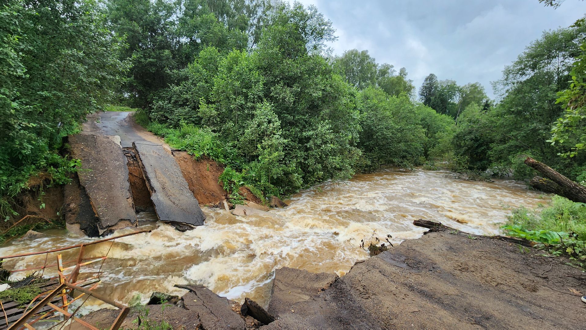 истра, мост, подтопление территории,