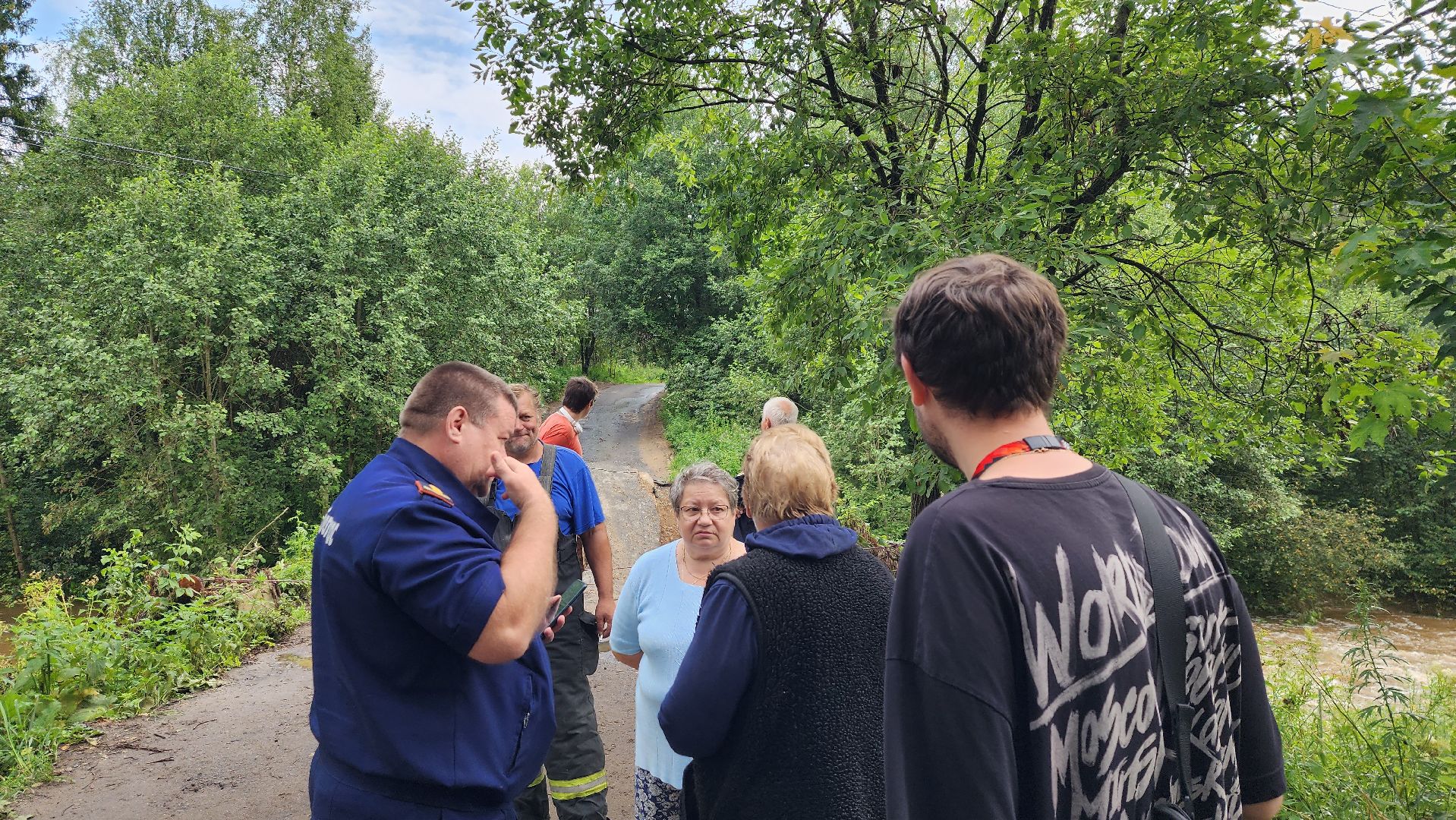 истра, мост, подтопление территории,