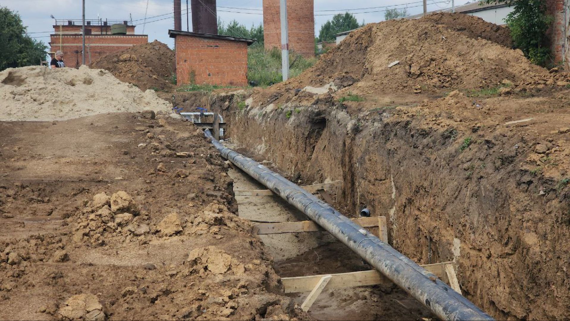 Павловское #ЗаменаТрубопровода #КоммунальныеРаботы #Теплотрасса #Инфраструктура #Строительство,