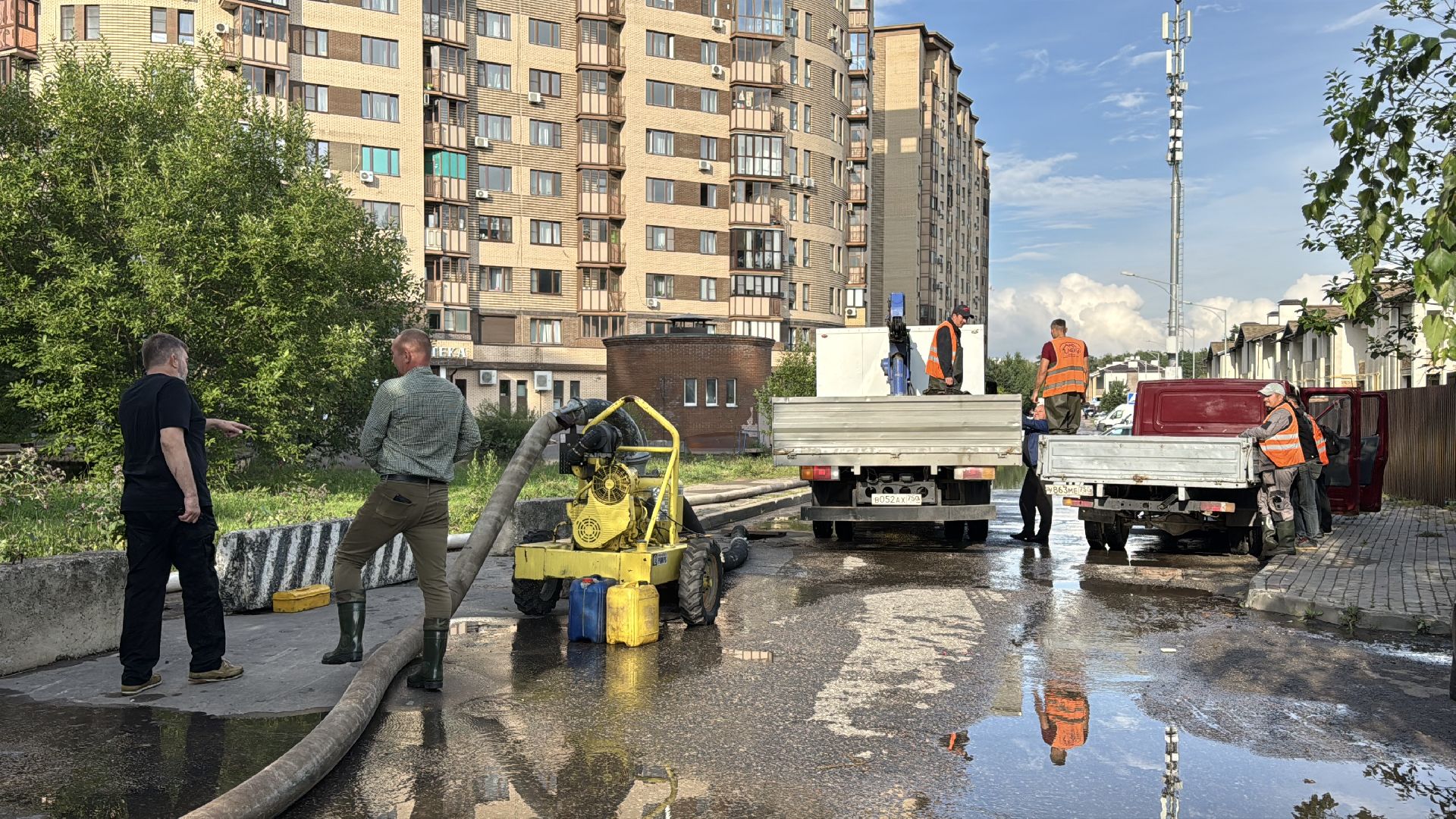 Потоп в Одинцово, Гусарская баллада в воде, Подтопление,