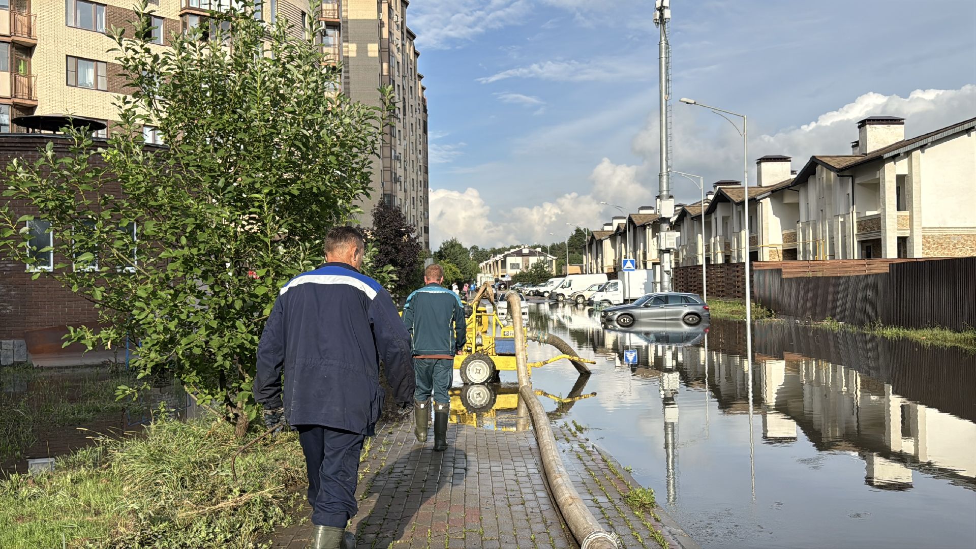 Потоп в Одинцово, Гусарская баллада в воде, Подтопление,