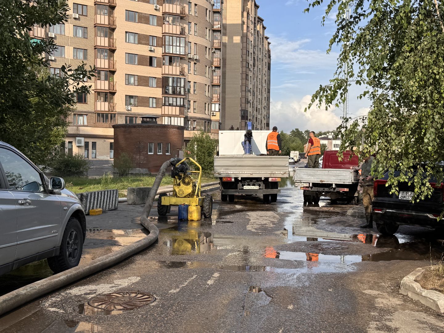Потоп в Одинцово, Гусарская баллада в воде, Подтопление,