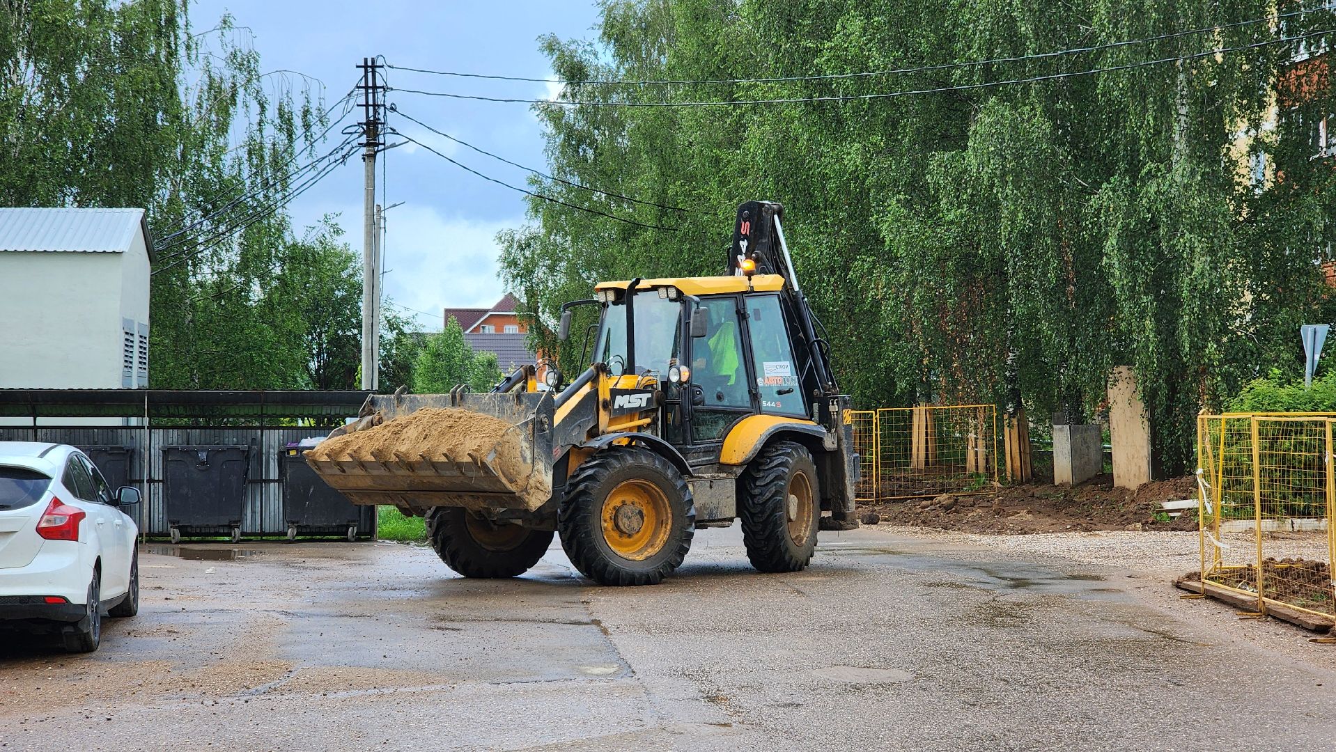 волоколамский муниципальный округ, сычево, ремонт теплосетей,