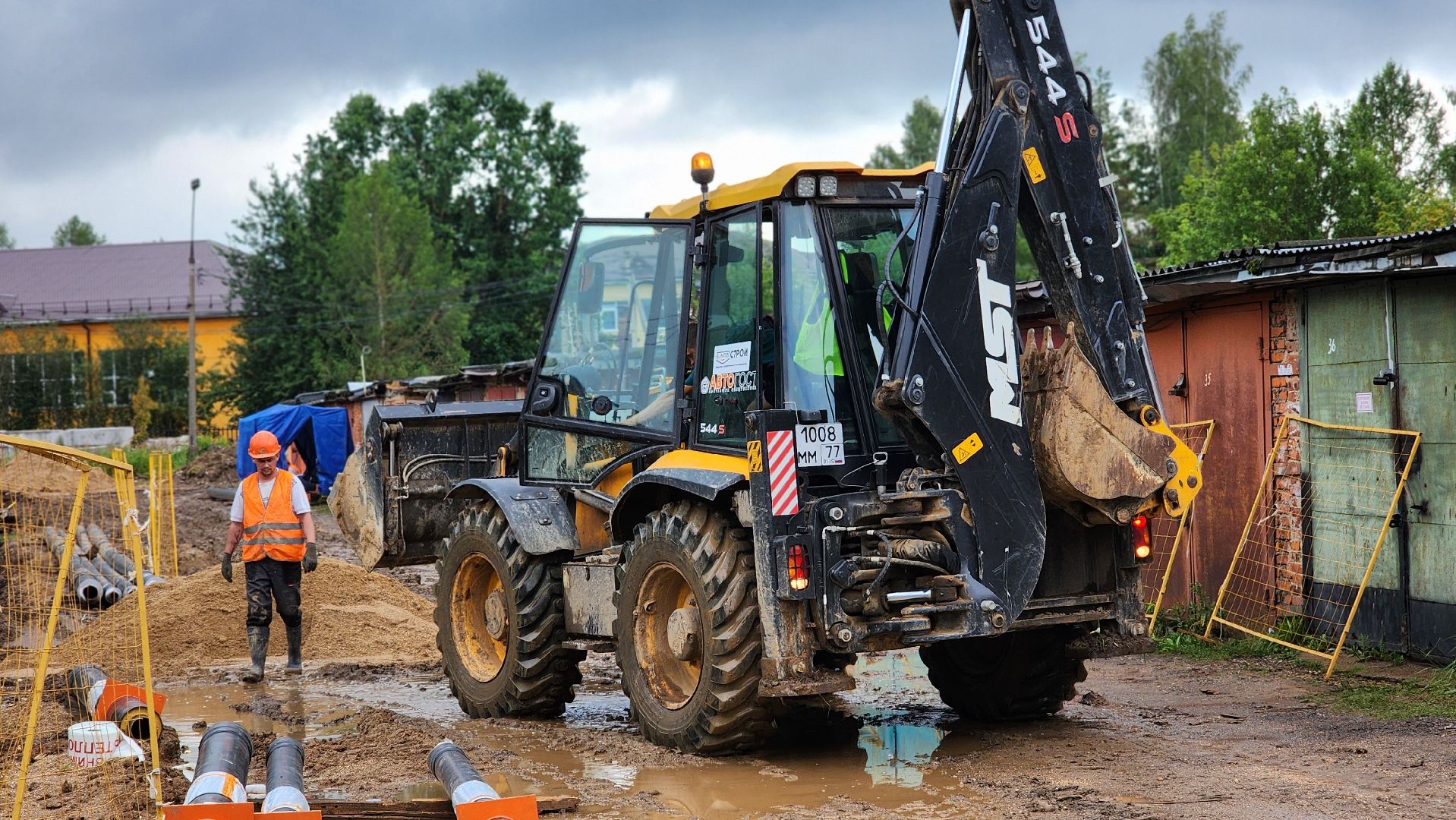волоколамский муниципальный округ, сычево, ремонт теплосетей,