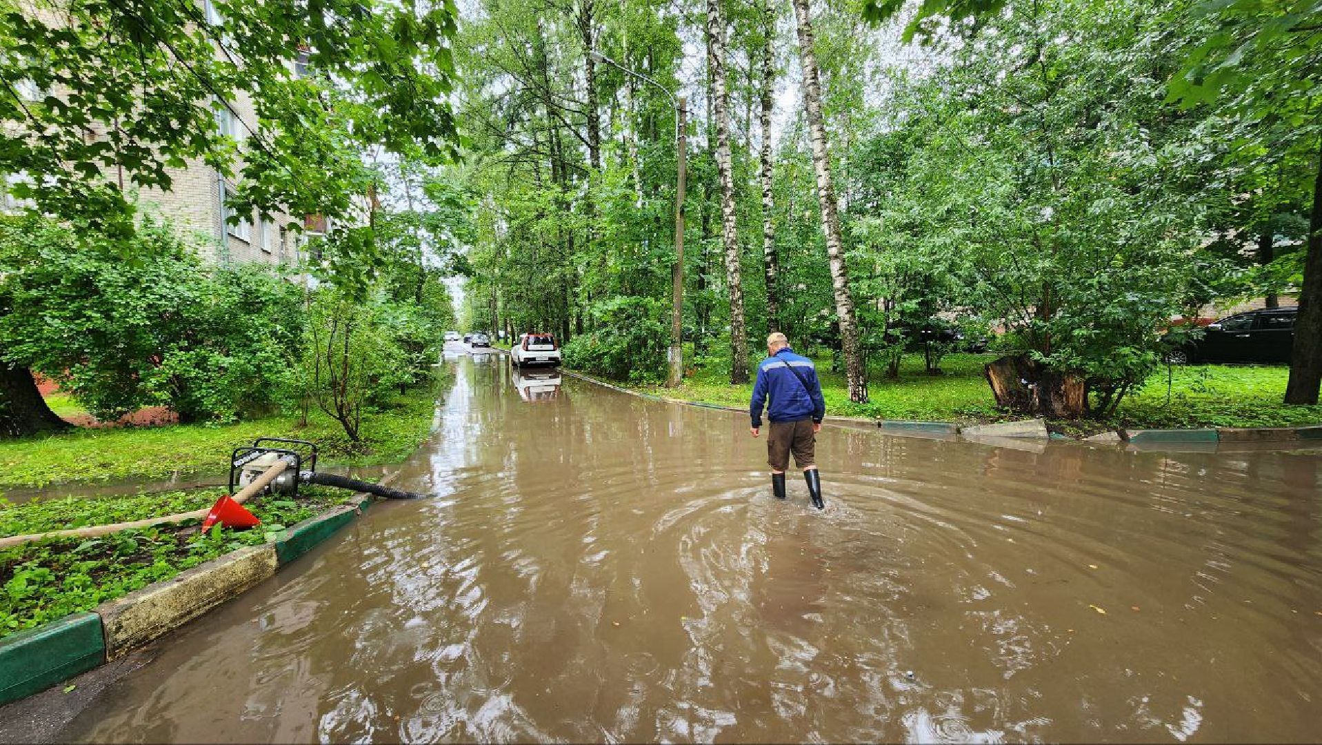 солнечногорск, улица баранова, ливень, жкх,