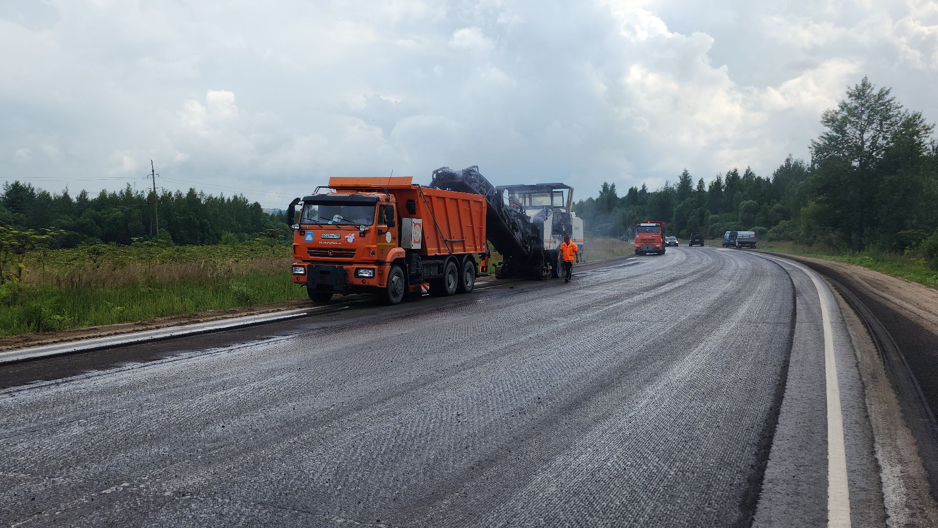 волоколамск,  язвище, ремонт дорог 2025,