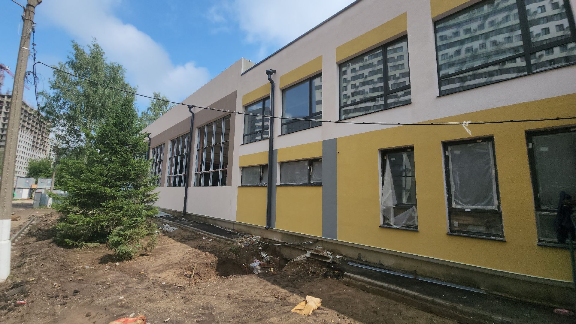 долгопрудный, 7 школа, бригантина, капремонт, пристройка 1500 мест,