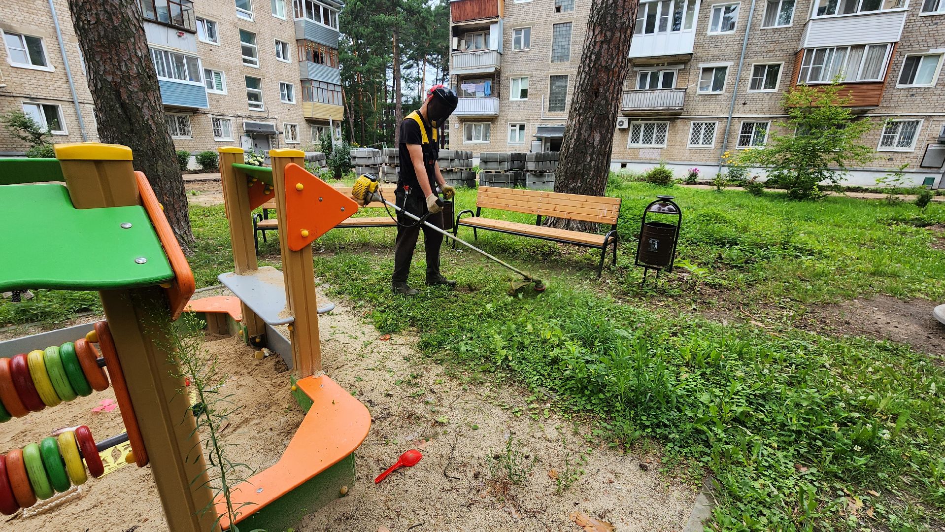 покос травы, провтвино, комбинат благоустройства,