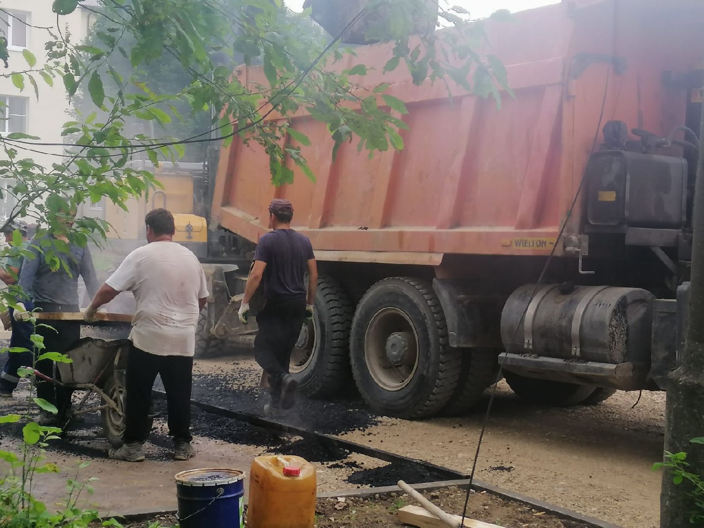 благоустройство, городской округ восход, парковка автомобилей, асфальт, парковочный карман,