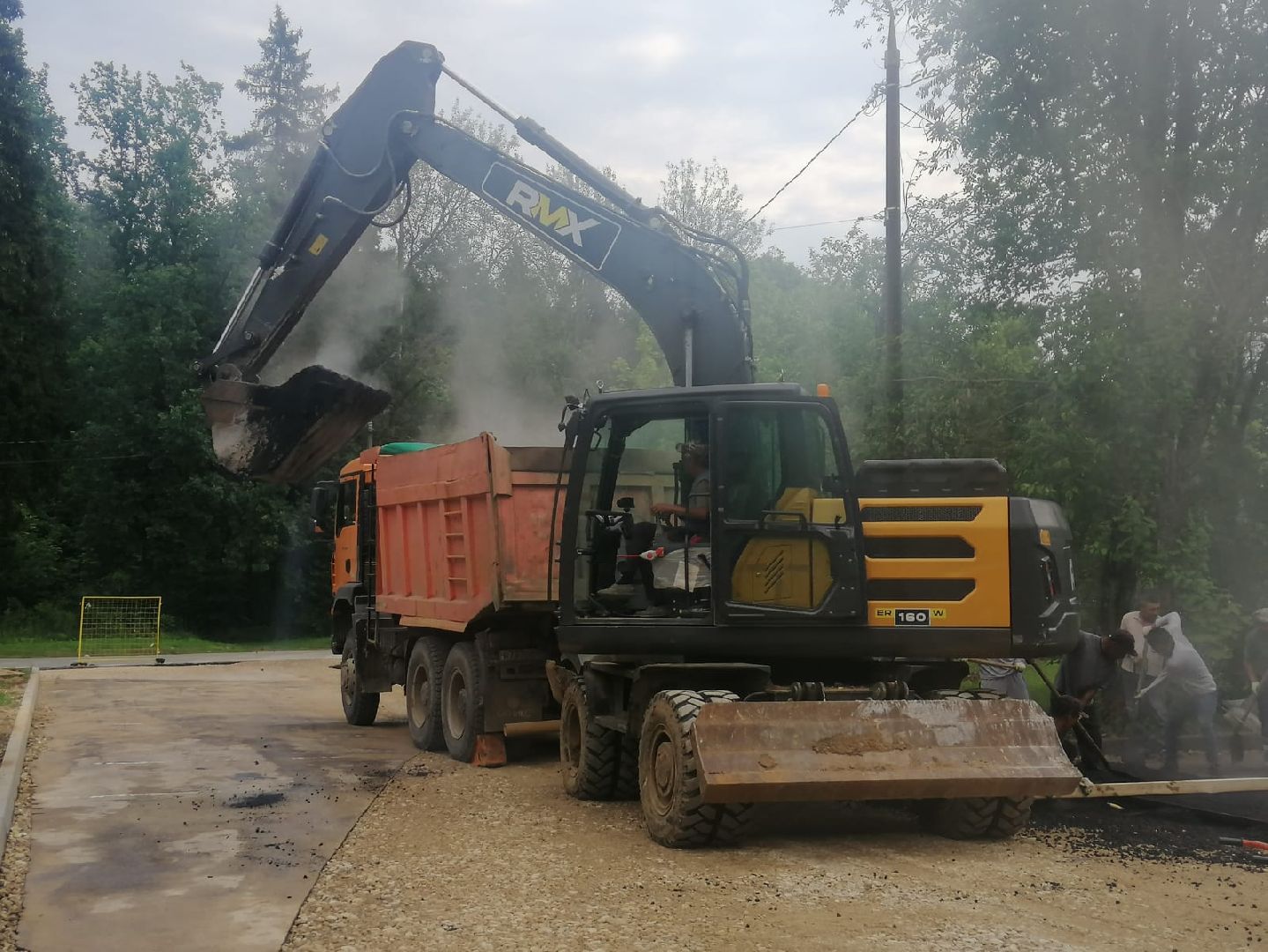 благоустройство, городской округ восход, парковка автомобилей, асфальт, парковочный карман,