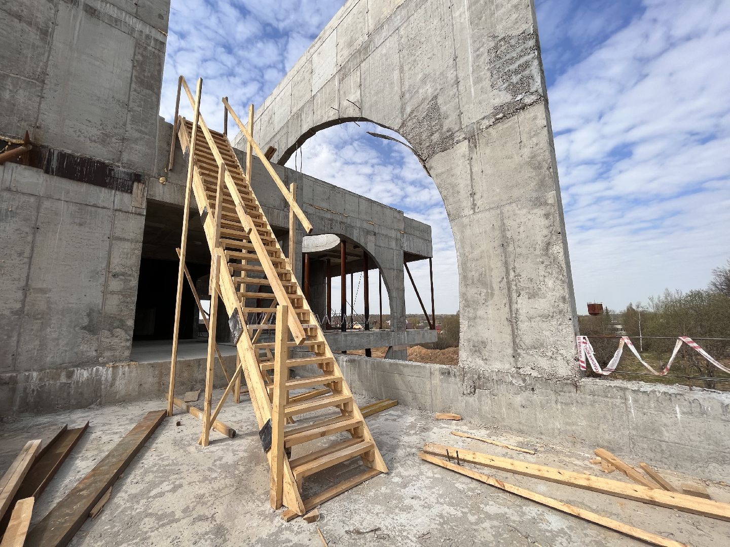 Шаховская, строительство, дворец торжеств