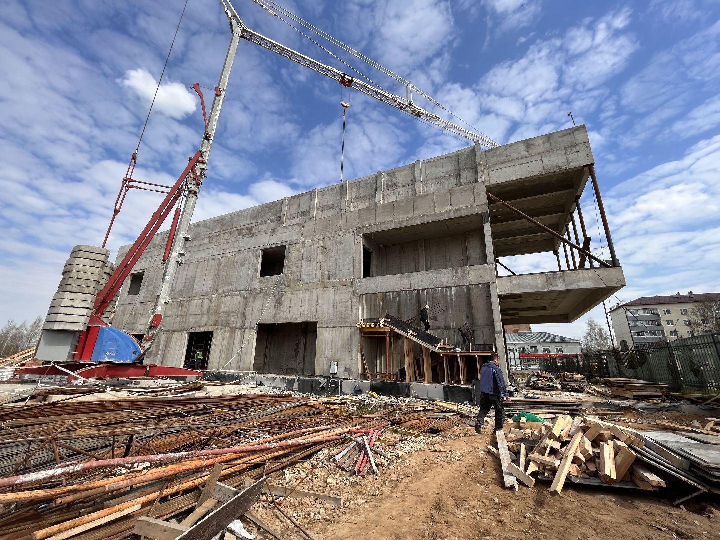 Шаховская, строительство, дворец торжеств