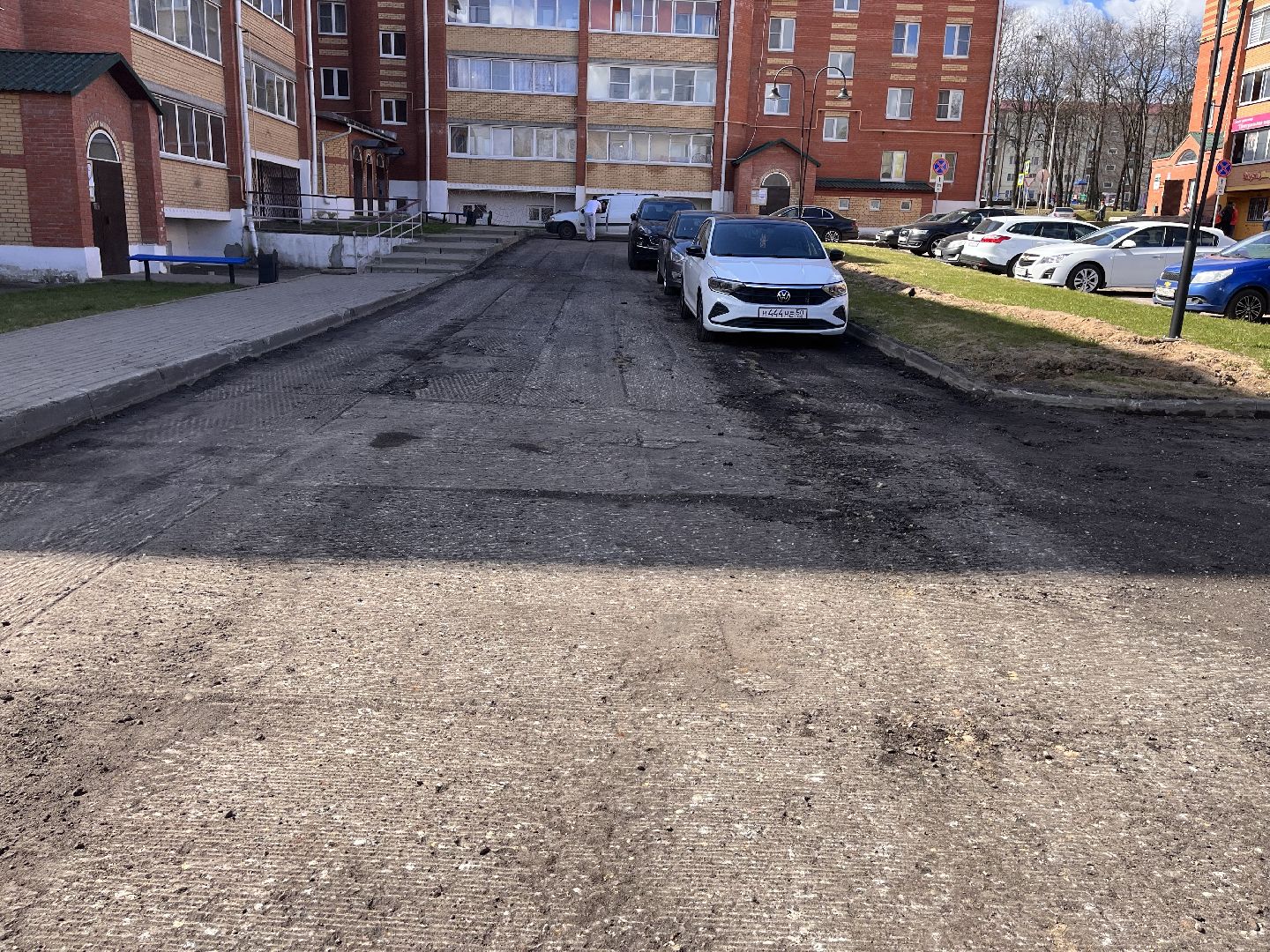 Шаховская, дороги, укладка асфальта