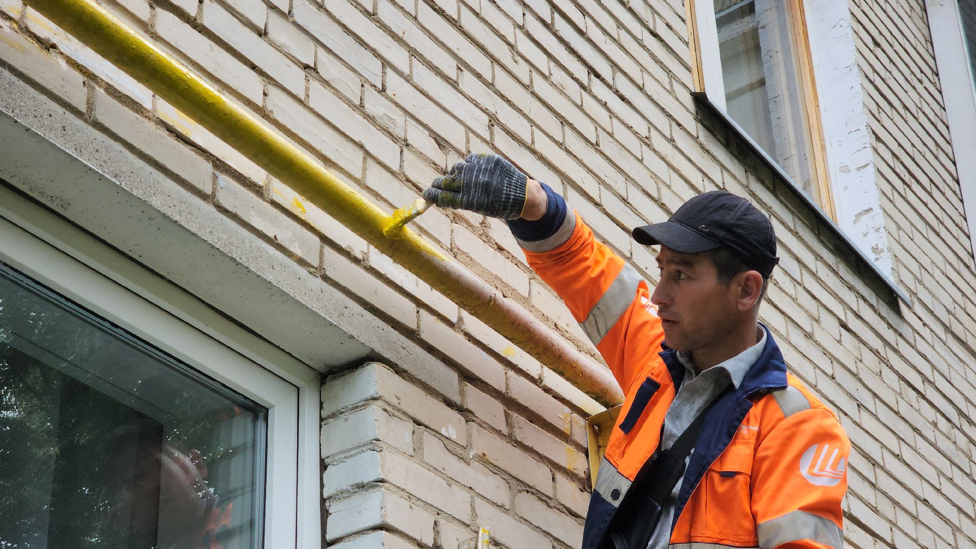 покраска газовых труб, Лобня,