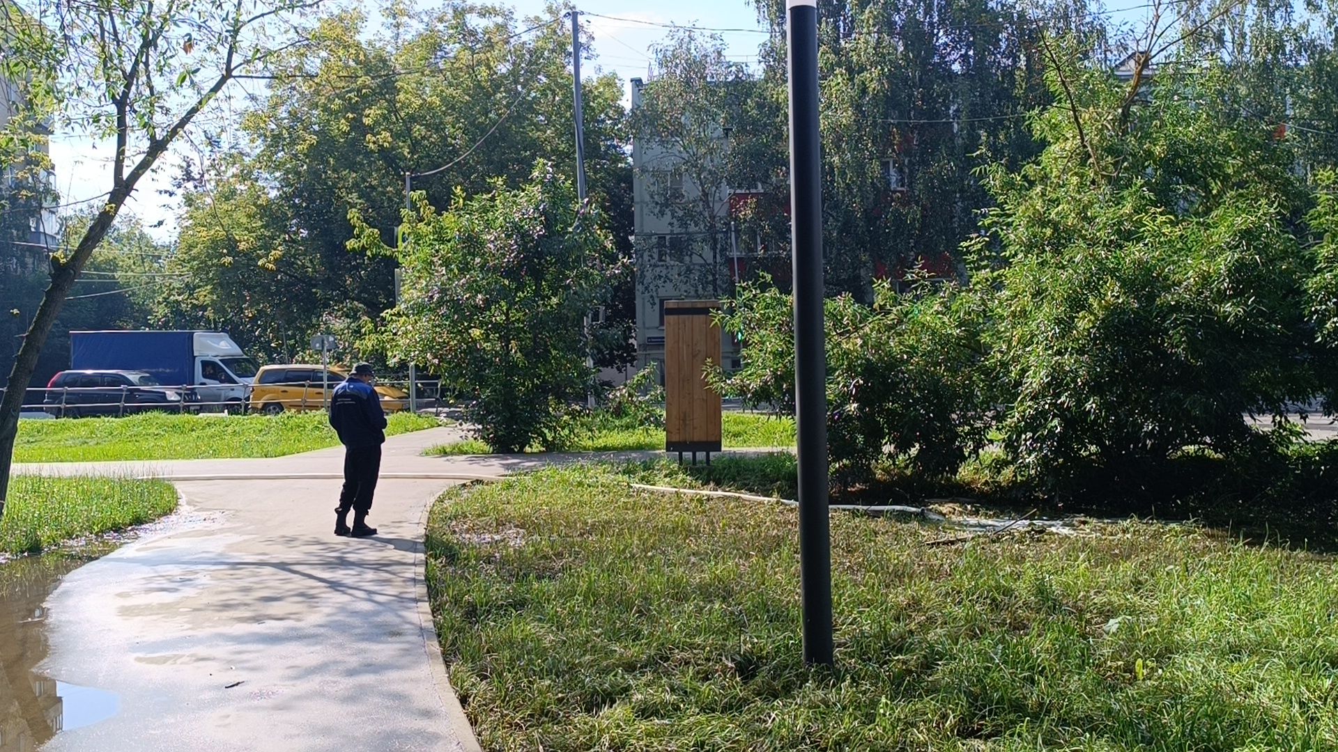 парк, подтопление, лобня,