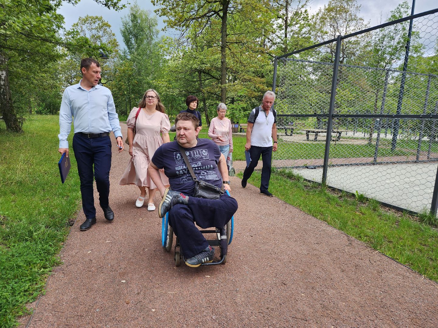 фрязино, лесопарк, комфортная городская среда, люди с овз, рейд,