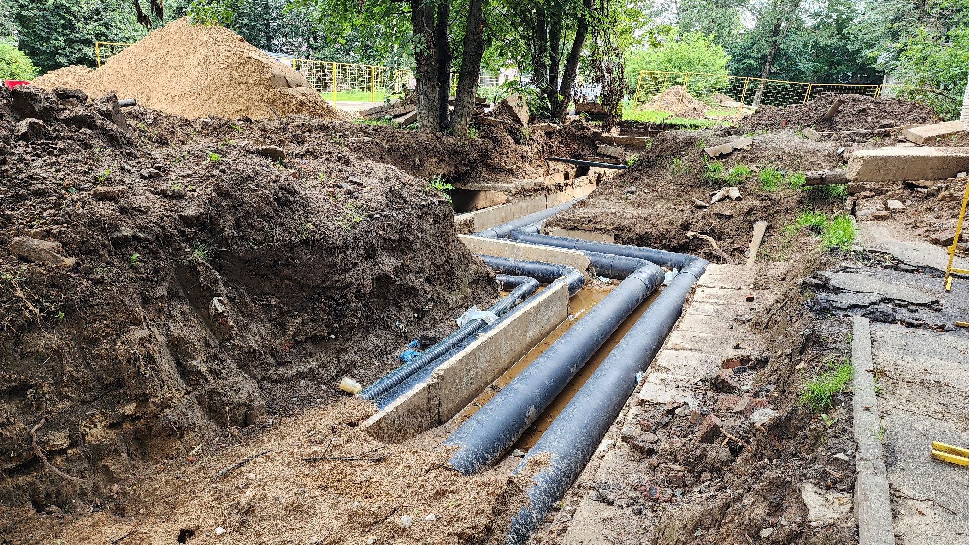 Руза , Тучково, Жкх, Замена труб,