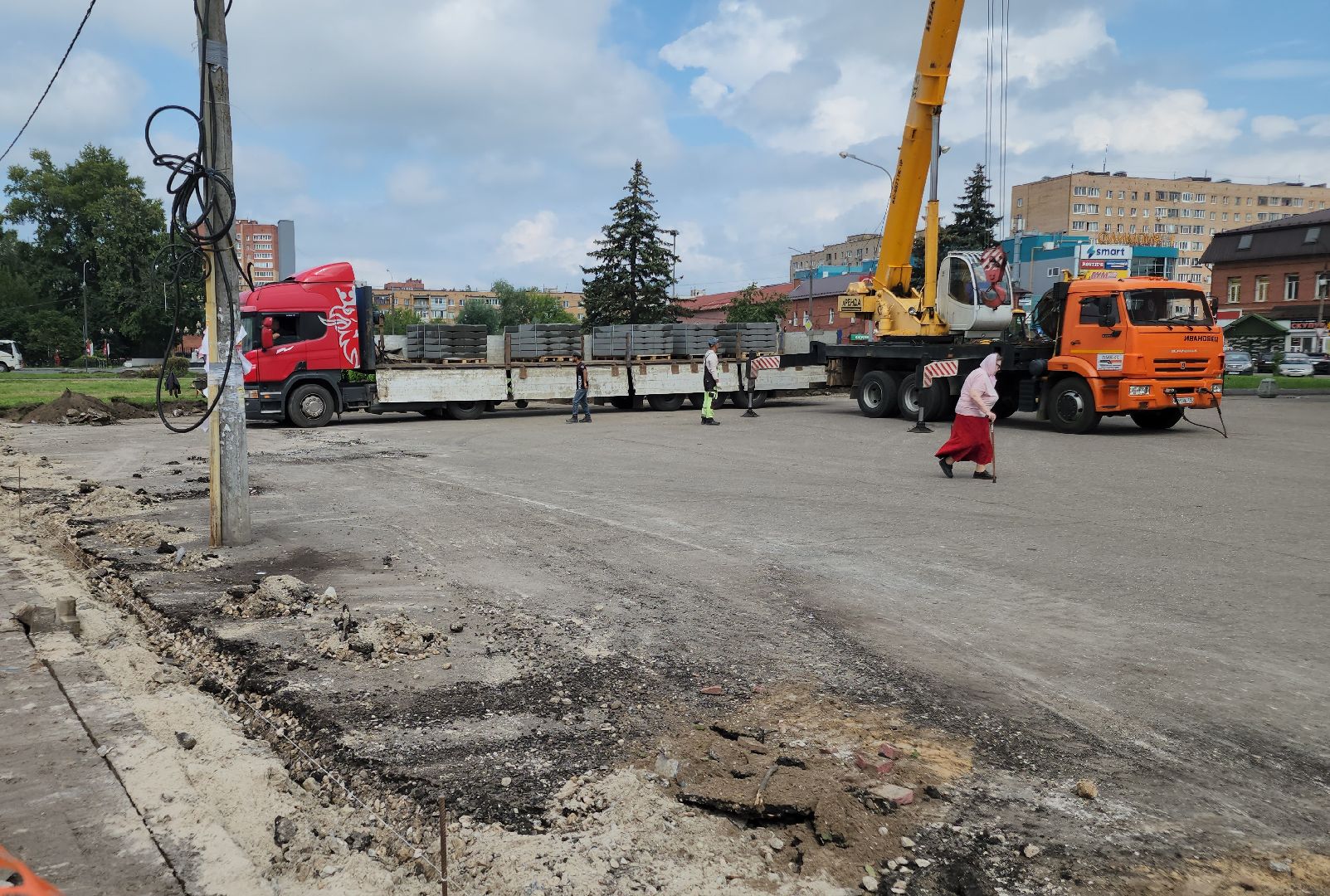 ремонт привокзальной площади , орехово-зуево,