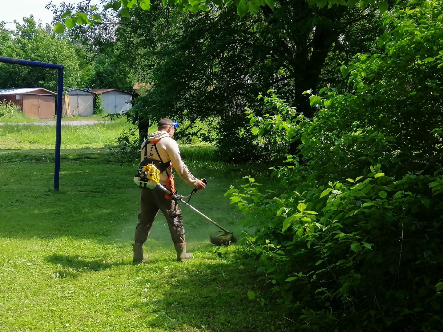 благоустройство, городской округ восход, покос травы, газон,