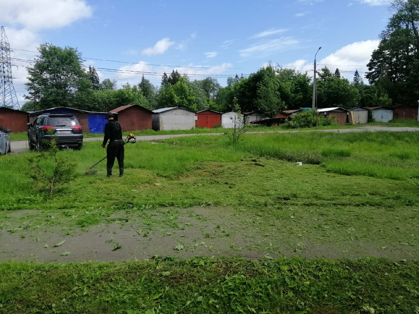 благоустройство, городской округ восход, покос травы, газон,