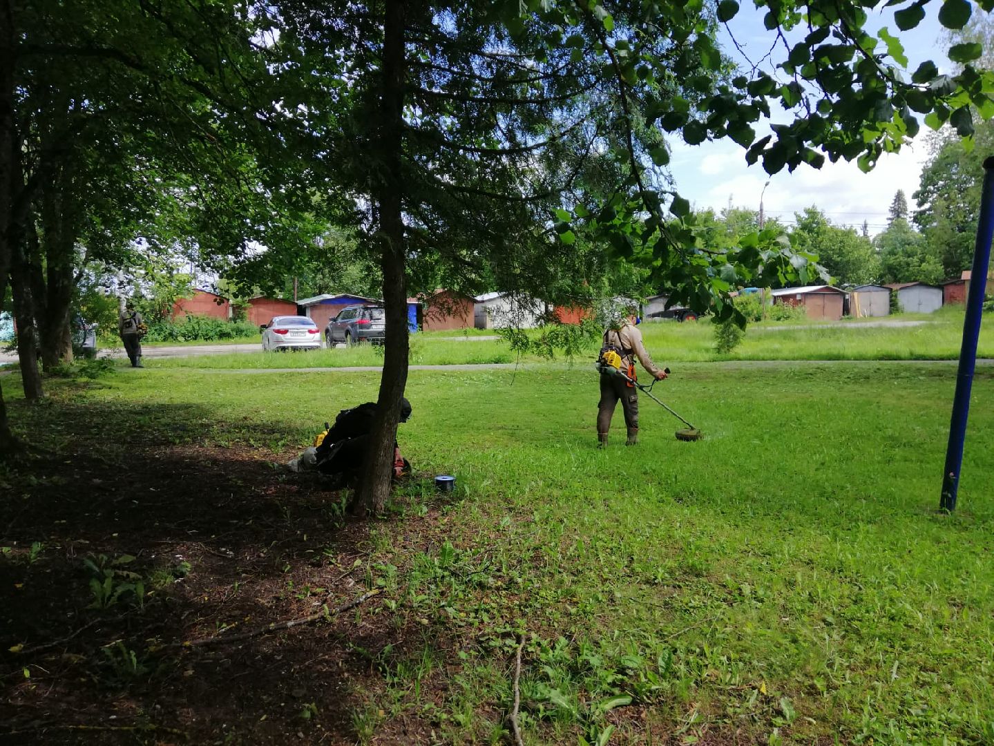 благоустройство, городской округ восход, покос травы, газон,
