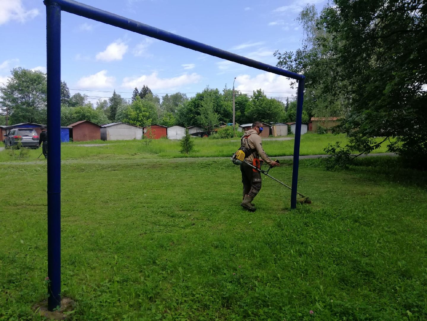 благоустройство, городской округ восход, покос травы, газон,