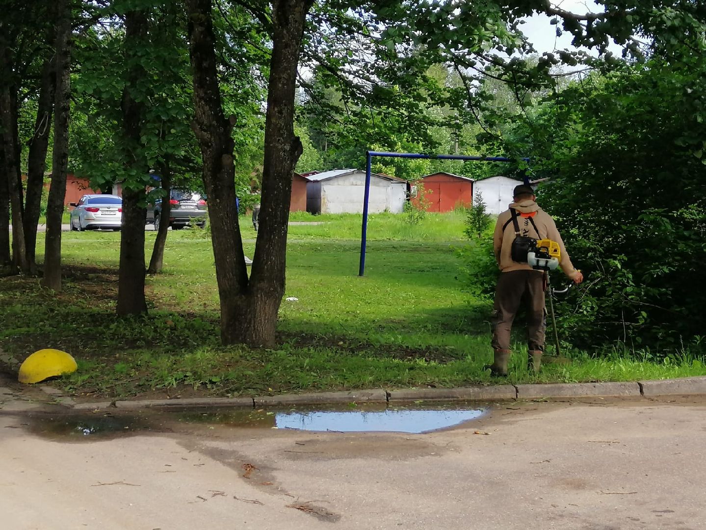 благоустройство, городской округ восход, покос травы, газон,